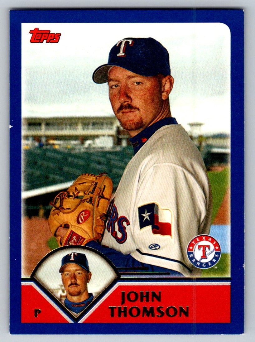 2003 Topps - John Thomson #386 Texas Rangers