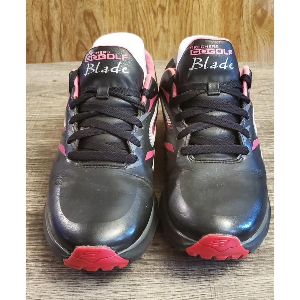 Skechers Go Golf Blade Golf Shoes Women's Size 7 Black Pink - Image 2 of 4
