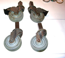 Set of 4 Colson Swiveling 4″ × 1.25″ Heavy-Duty Swivel Casters, 2 with brakes