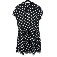 Hearts & Roses London Polka Dot Tulle Rockabilly Tea Swing Dress US 22 Plus