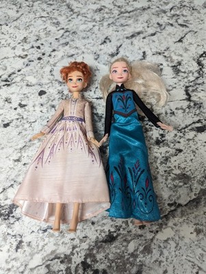 Disney Frozen Elsa And Anna Doll Lot Of 2 Hasbro 2018