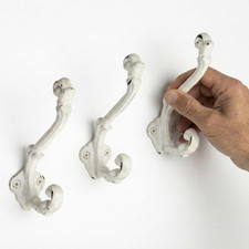 Wall Mounted Antique Cast Iron Vintage Style Wall Hooks for Coats, Bags, Towels,