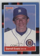 1988 Donruss Darrell Evans (Last Line Begins with Ever) #250 11rh