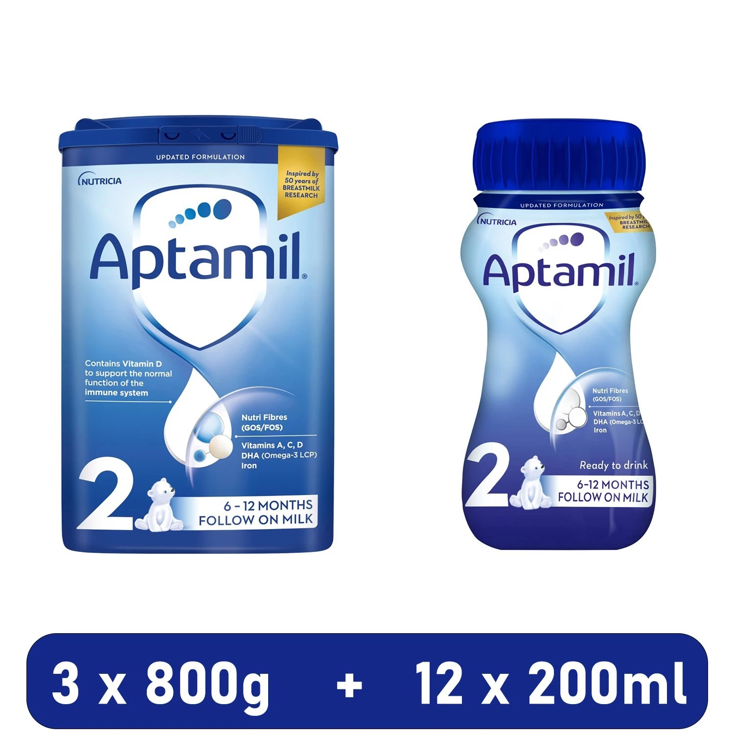 Aptamil 2 Follow On Baby Milk Monthly Milks Feeding Baby Bundle Formula
Opens in a new window or tab
