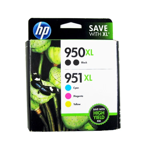 5pk Genuine HP 950XL Black & 951XL 3-Color OfficeJet 8620 8600 8630 (Retail Box) - product listing photo