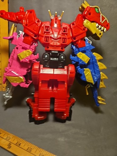 Figura Dino Charge Deluxe Megazord Zord Builder Power Rangers Bandai 11" - Imagen 11 de 20