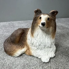 Vintage Classic Critters Collie Shetland Sheep Dog Heavy Ceramic Statue Figurine