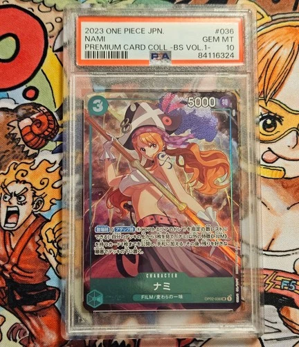 OP02-036 NAMI Premium Card Collection PSA 10 Japanese ONE PIECE Card