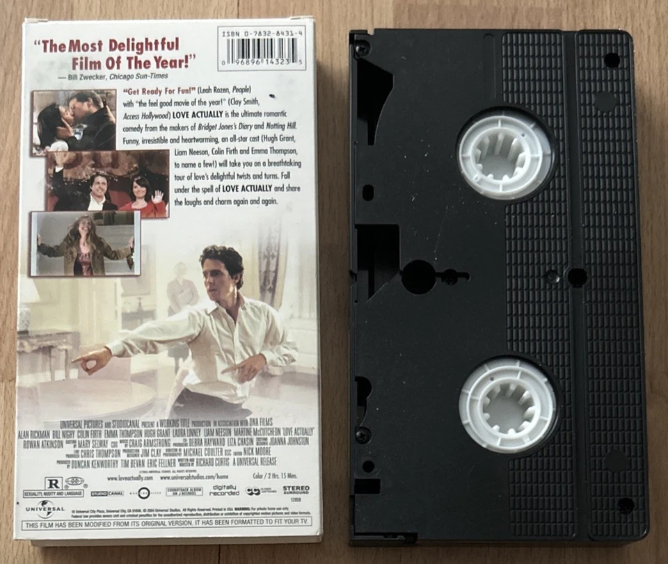 Love Actually VHS Hugh Grant Liam Neeson Colin Firth Emma Thompson Alan Rickman - Image 2 of 4