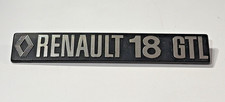Renault 18 Gtl Vintage Car Badge Emblem 220 X 35mm