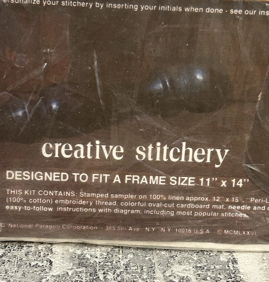 Vintage Paragon Needlecraft Kit No. 0530 “Mr Fred” 1976 Unopened Fits 11” x 14” - Image 4 of 4