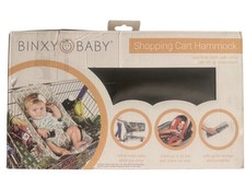 BINXY Baby Shopping Cart Hammock In Black Fabric. Box  Manual