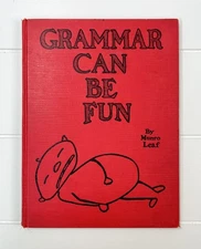 Grammer Can Be Fun -VTG Old School Reader By Munro Leaf 1939 Hardcover GUC