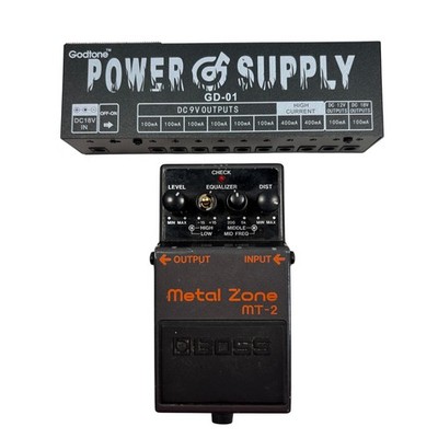 Boss Metal Zone MT-2 High-Gain Distortion Electric Guitar Effects Pedal