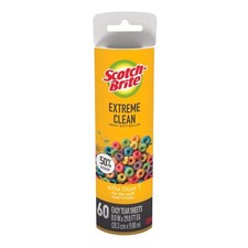 new 3M Scotch-brite Lint Roller Refill 8" 60 sheets extreme