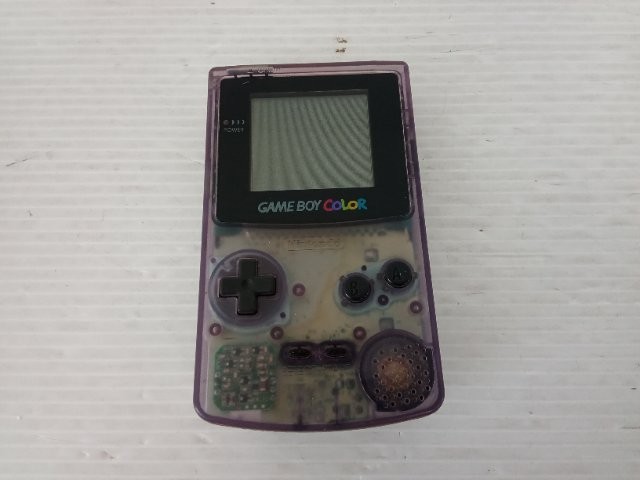 AS IS-Game Boy Color Console (CGB-001 / Clear Purple) 9000025539647