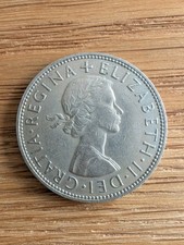 Queen Elizabeth II Half Crown Coin 1965 British United Kingdom Coin