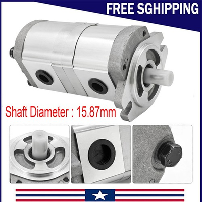 #ad Shaft 15.87mm HGP 33A F6 6R For Hydraulic Tandem Double Gear Pump Replacement $194.49