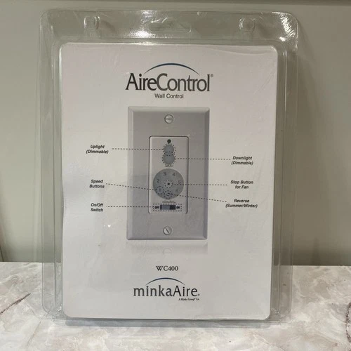 Minka Aire WC400 Wall Control 6-Speed Reversible Fan & Light Switch Dimmable - Picture 2 of 8