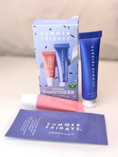 Sephora Beauty Insider Set SUMMER FRIDAY Jet Lag Mask Lip Butter Balm NEW In Box