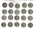 Lot of twenty (20) circulated 1967 40% silver Kennedy half dollars