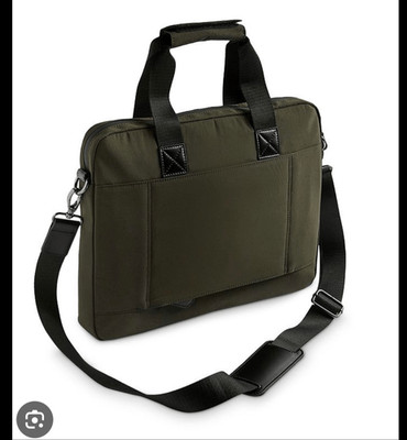 TED BAKER LONDON Dark Green Trevoir Messenger Laptop Document Bag