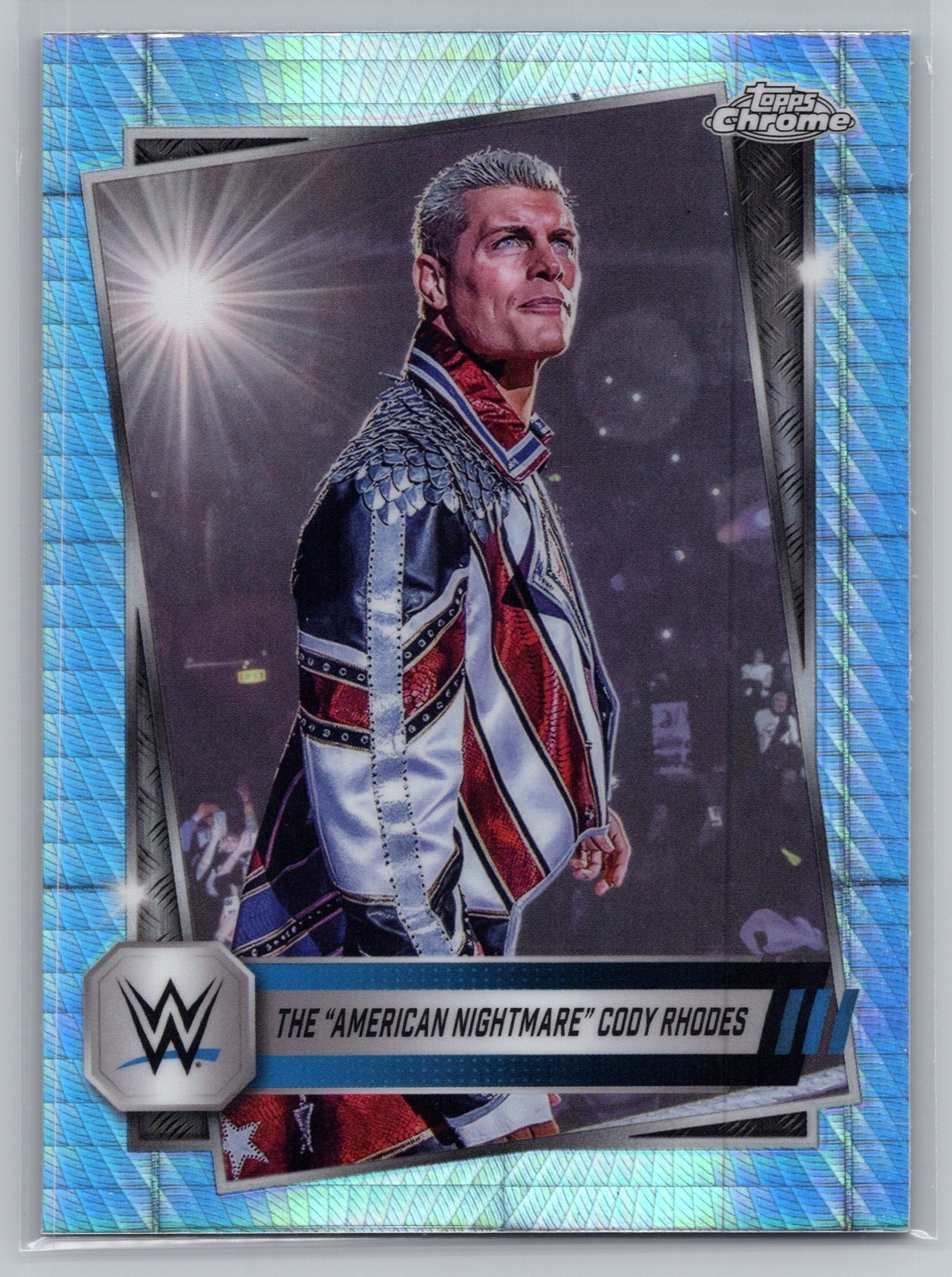 2025 Topps Chrome WWE Cody Rhodes Prism Refractor #1