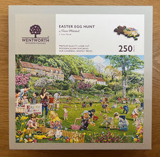 Wentworth Wooden Jigsaw Puzzle "Easter Egg Hunt" 250 pcs by Trevor Mitchell