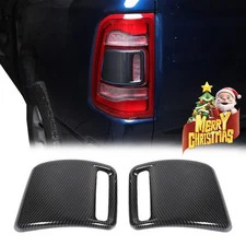 Carbon Fiber ABS Rear Tail Light Cover Trim for Dodge Ram 1500 2018+ Accessories