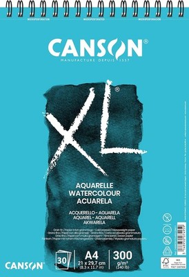 CANSON XL Aquarelle C400039170: Aquarellpapier - Aquarellblock in DIN A4 - 300g