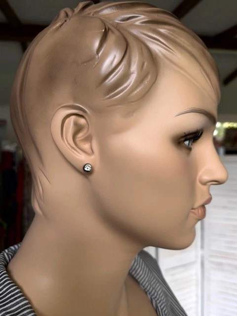 Ohrstecker Ohrringe Zirkonia Edelstahl rund Magnet Ohrschmuck Energetix Magnetix - Bild 3 von 4