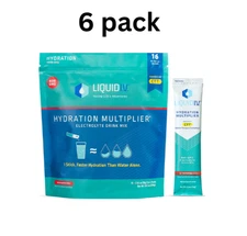 Liquid IV Hydration Multiplier Strawberry Hydration Powder Packets 6pk old stock