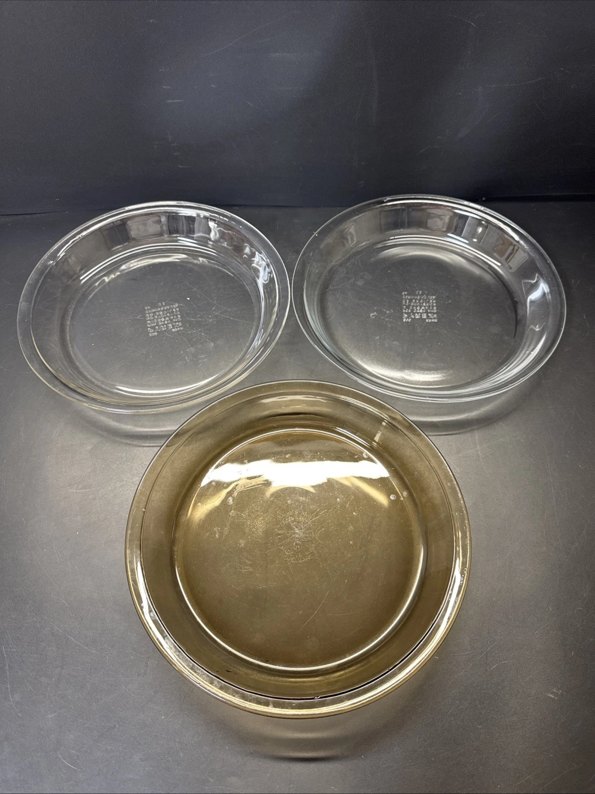 Vintage PYREX No. 209 Glass Baking Dish USA/ Lot Of 3