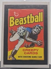 1982 Topps Wacky Packages Beastball Sticker #42