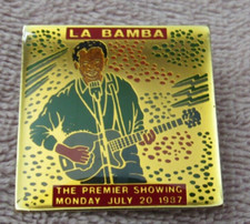 RARE 1987 La Bamba Movie Premier Showing Pin Richie Valens Lou Diamond Phillips