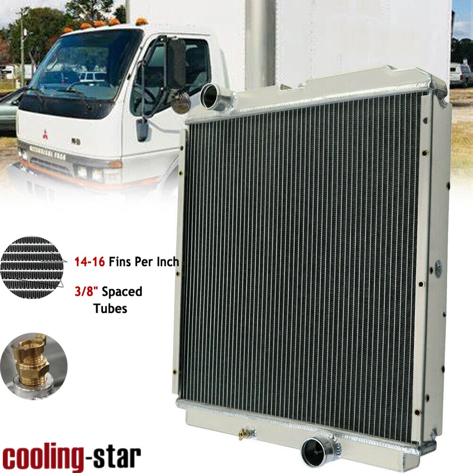 RADIADOR DE REFRIGERACIÓN PARA CAMIÓN MITSUBISHI FUSO FE FG SERIE FH 3,9 L 4CYL 1997-2004 Foto 2 de 4