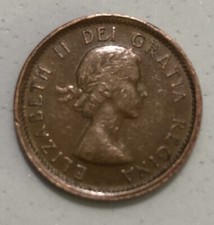 VINTAGE 1956 ONE CENT CANADA COIN COLLECTIBLE