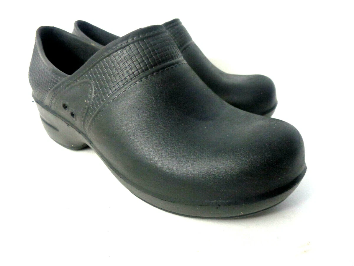 SANITA EUR 36 US 5.5M 6M Slip Resistant Slip on Molded Black Clog