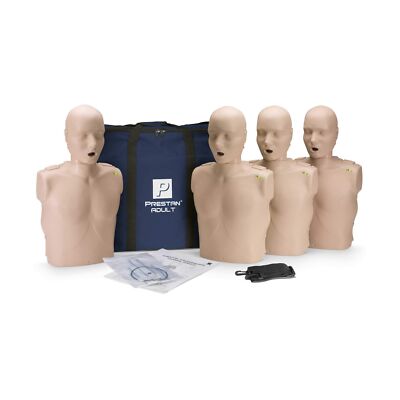 Prestan Professional Adult Medium Skin CPR-AED Training Manikin 4-Pack (with ...