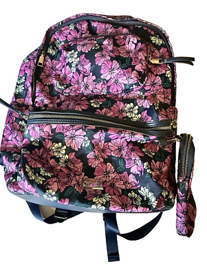 Steve Madden Medium Size Backpack Vibrant Pink Purple Floral  display picture 2