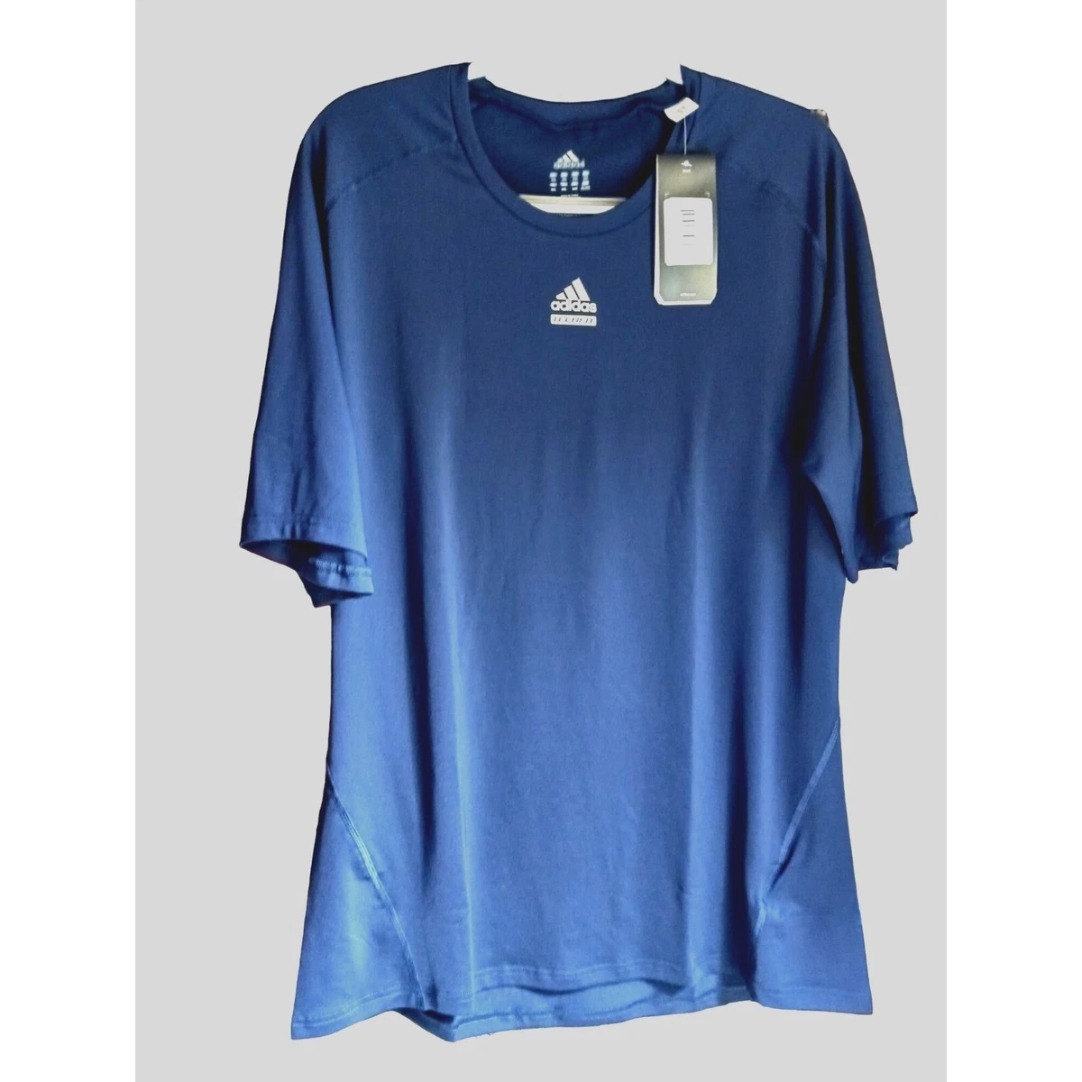 NWT Adidas Techfit Climalite Shirt Blue Size 2XL