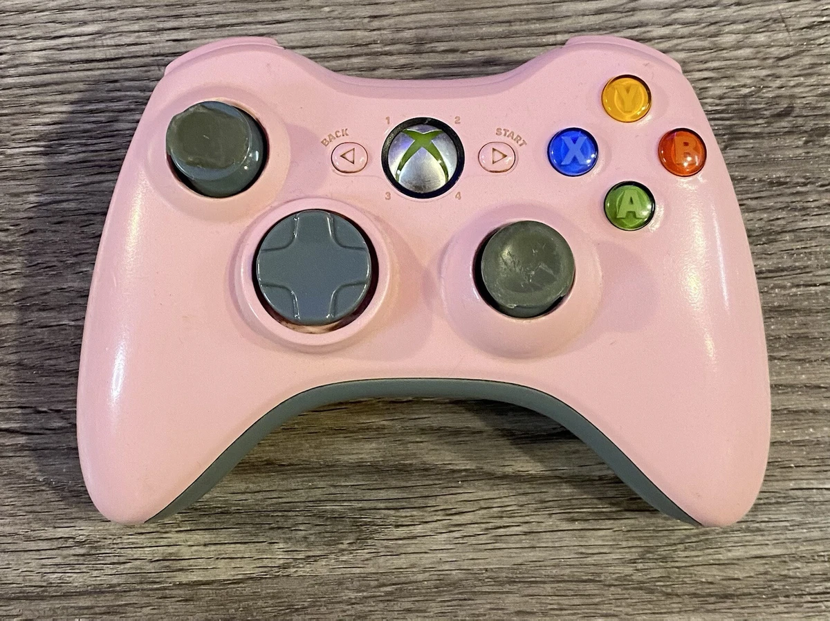 PINK XBOX 360 WIRELESS CONTROLLER Tested WORKS See Pics eBay