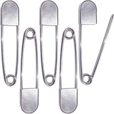 BEADNOVA 5 Inch Large Safety Pins for Clothes Big Safety Pins Heavy Giant Saf