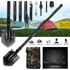 Survival Kit Outdoor Camping Folding Shovel Tactical Emergency Gear Hunting Tool