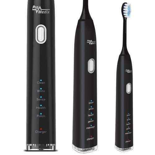 Cepillo de dientes eléctrico con estuche de viaje 5 modos de limpieza IPX7 - Imagen 2 de 9