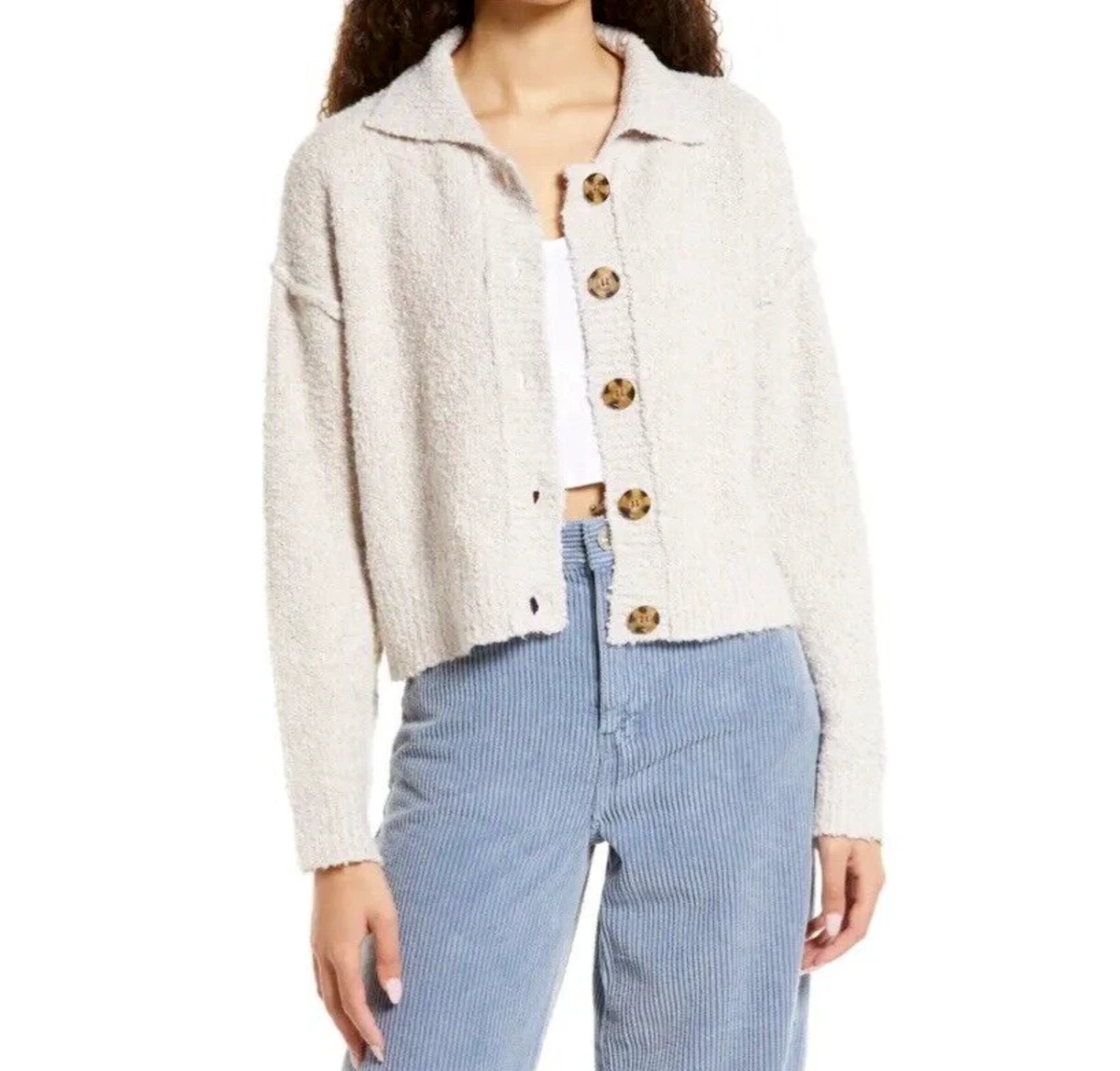 Cream chenille hotsell cardigan