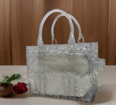 Auth NWT Marc Jacobs Women's The Jelly Small Clear PVC Tote In
