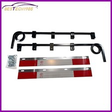 LH&RH 1 Coil Straight Down Bar Type Truck Mud Flap Hangers Complete Kit 30" Use