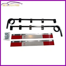 LH&RH 1 Coil Straight Down Bar Type Truck Mud Flap Hangers Complete Kit 30" Use