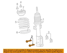 FORD OEM 10-14 Mustang Struts Components-Strut Mount Bolt W714652S439